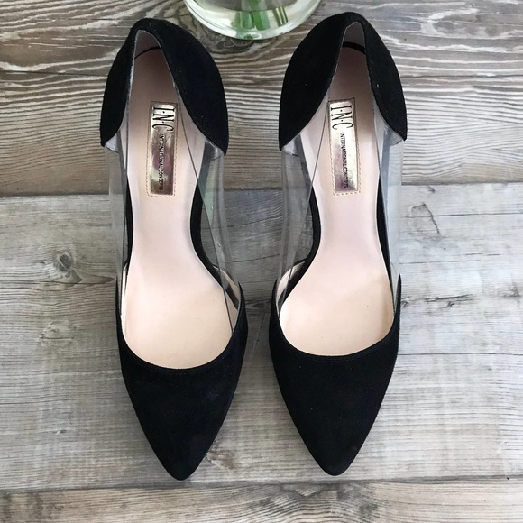 INC Suede Clear Heels | 9 - Picture 3 of 4